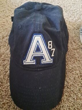 Aeropostale Navy Blue Baseball Hat with White & Blue 'A 87' Patch